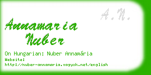 annamaria nuber business card