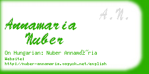 annamaria nuber business card